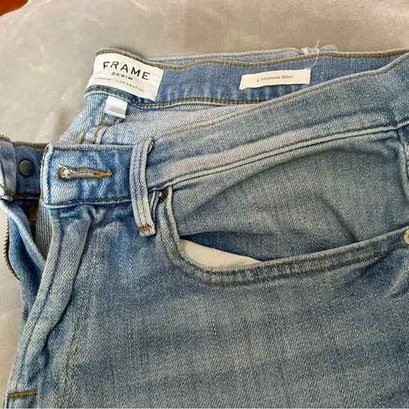 FRAME JEANS Men’s L'Homme Slim Size 34x32 - Picture 3 of 7
